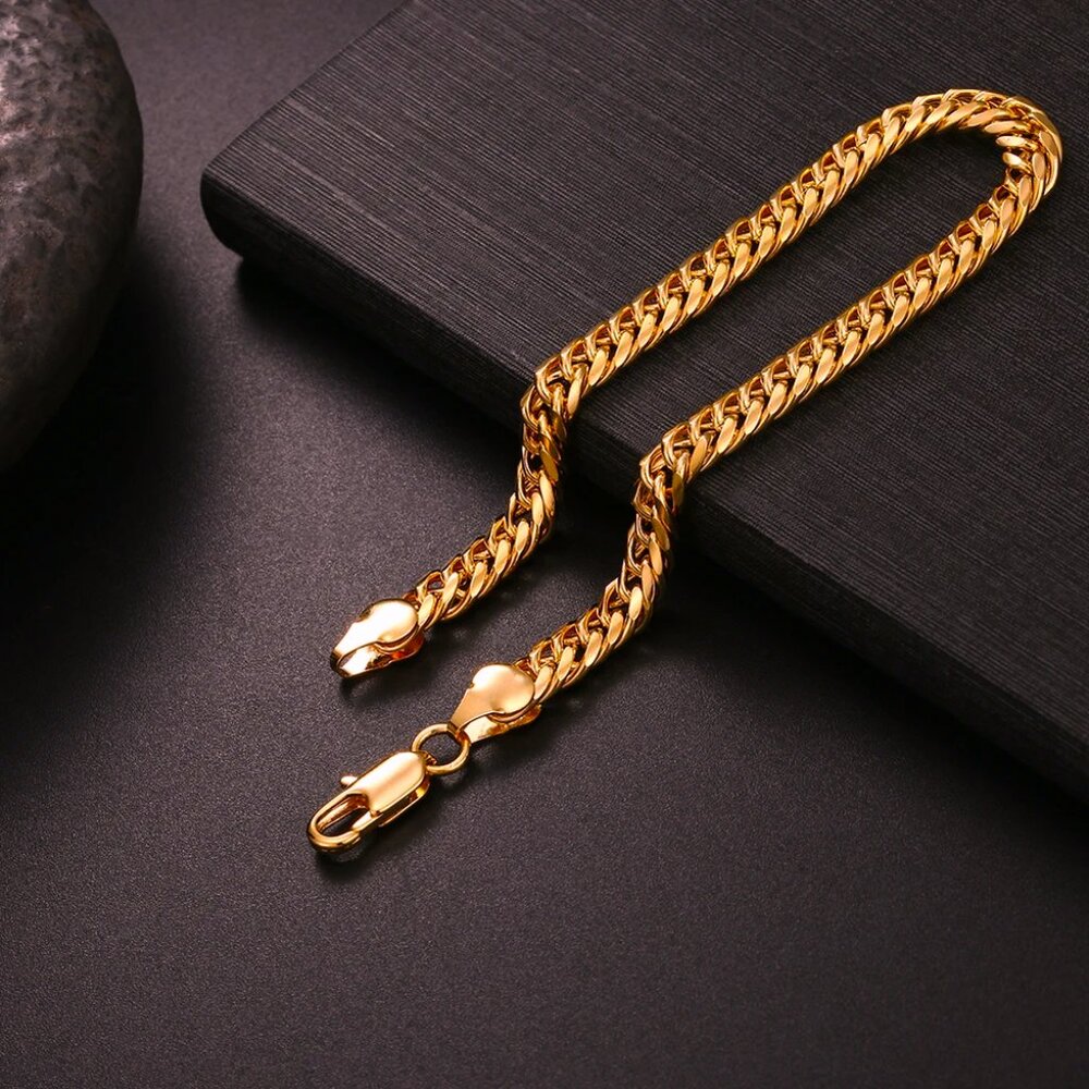 Beautiful 8" Miami Cuban Link Bracelet 6mm Wide 18K Rose Gold - Picture 3 of 5